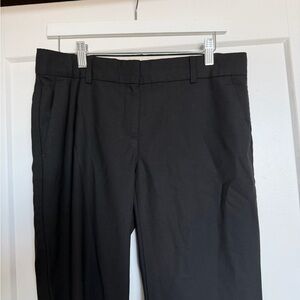 Theory Black Wide Leg Trousers